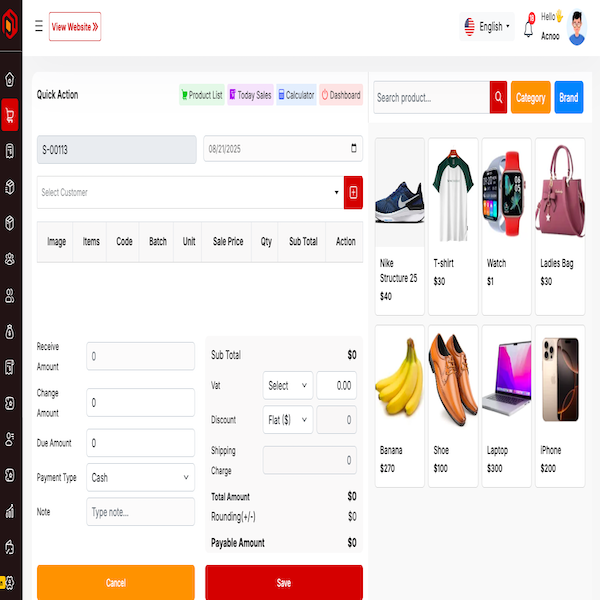 POS managment system